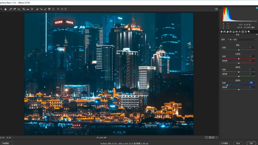 这种好看的夜景色调是怎么调出来的？ · 图8