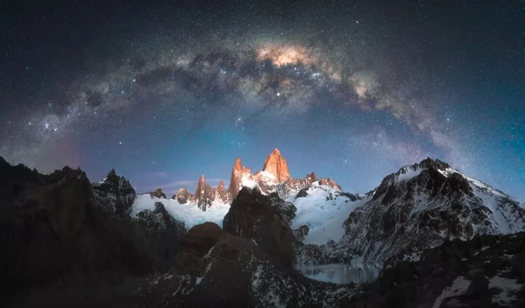 银河拱桥+金色雪山真的存在？视频揭秘拍摄与后期过程！ · 图1