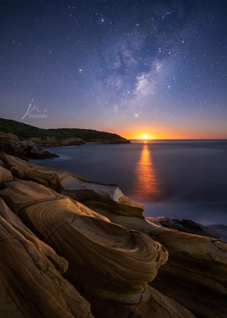 这些照片是把太阳和星空P在一起吗？浅谈月升、月落的拍摄~ · 图11