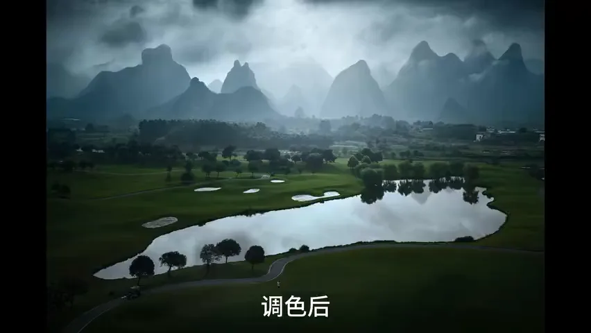 黑神话风格仿色！阴雨天照片这么调色真好看！ · 图8